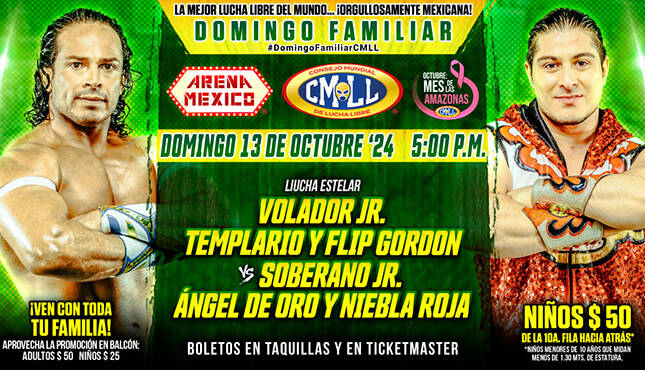 CMLL Domingo Familiar Results 10.13.24