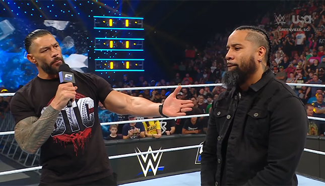 Roman Reigns Jimmy Uso WWE Smackdown 10-11-24