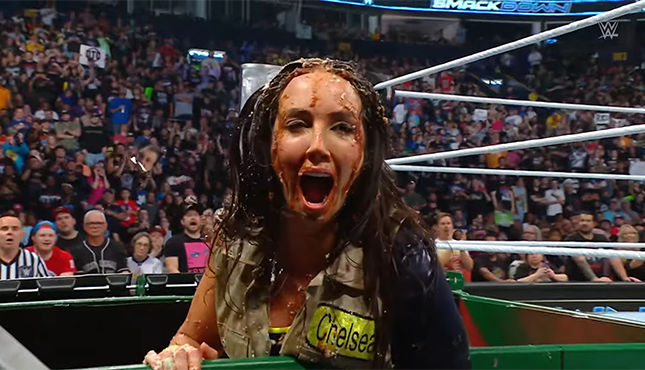 WWE Smackdown Chelsea Green Dumpster