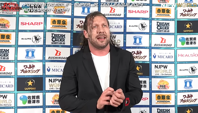 Kenny Omega NJPW Power Struggle Backstage