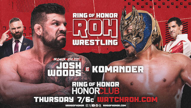 ROH TV 11-14-2024 - Josh Woods vs Komander