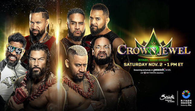 WWE Crown Jewel Roman Reigns The Usos vs The Bloodline