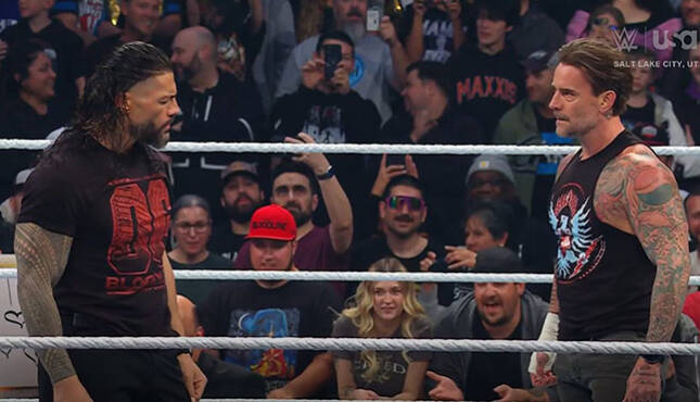 WWE Smackdown Roman Reigns CM Punk 11-22-24