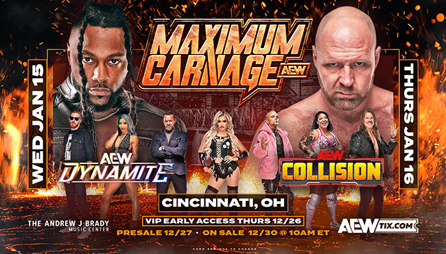 Various News: AEW Maximum Carnage Pre-Sale Details, Full Masato Tanaka vs. Mike Awesome Match | 411MANIA