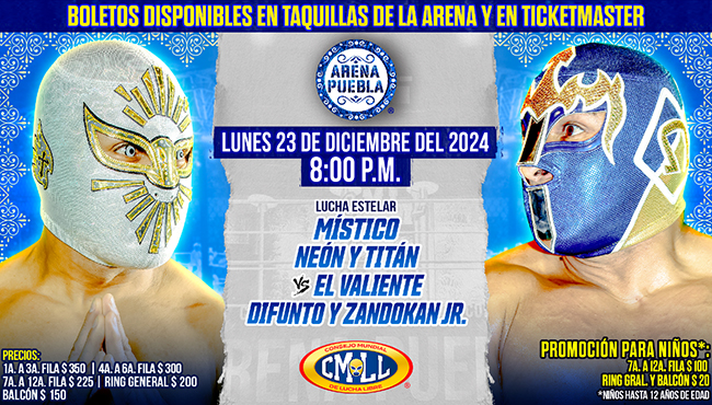 CMLL Lunes Clásico Results 12.23.24: Místico In Six-Man Tag Main Event, More | 411MANIA