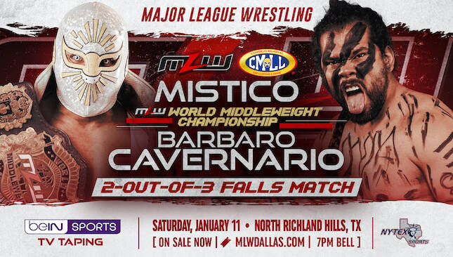 MLW Mistico vs. Barbaro Cavernario title bout