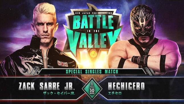 NJPW Battle in the Valley Zack Sabre Jr vs. Hechicero