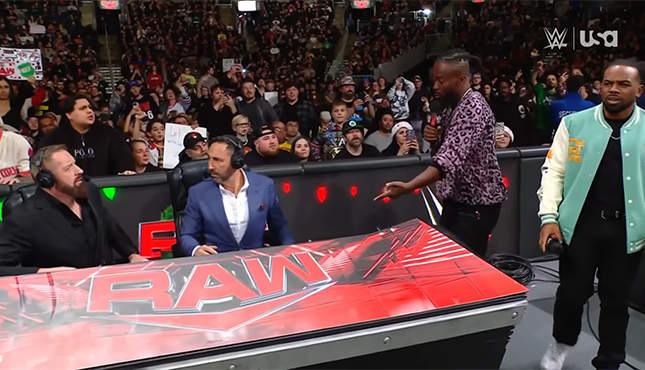 New Day Wade Barrett Joe Tessitore WWE Raw 12-23-24