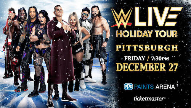 WWE Live Holiday Tour December 27 Pittsburgh