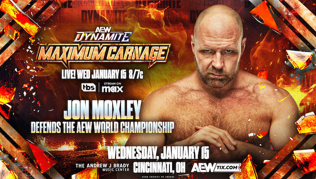 AEW Dynamite Maximum Carnage Jon Moxley defends world title