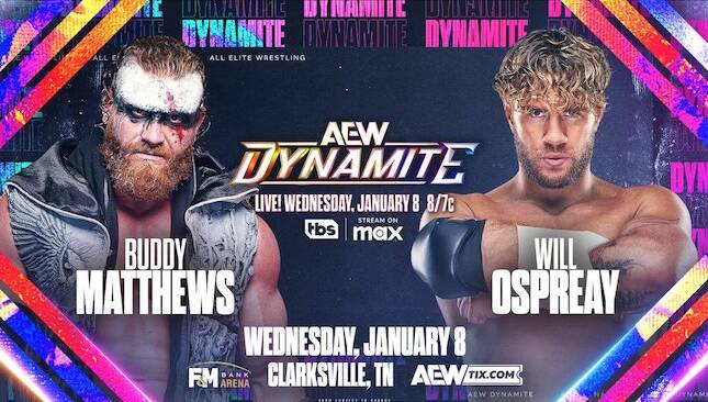 AEW Dynamite Will Ospreay vs Buddy Matthews