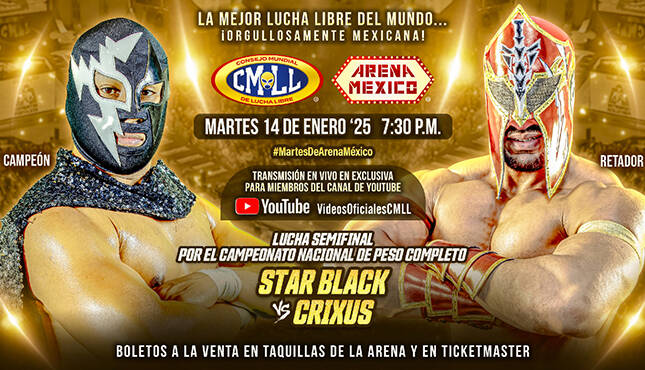 CMLL Martes Arena Mexico 1-14-25