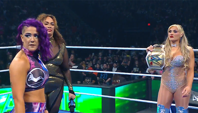 Nia Jax Tiffany Stratton Bayley WWE Smackdown 1-10-25