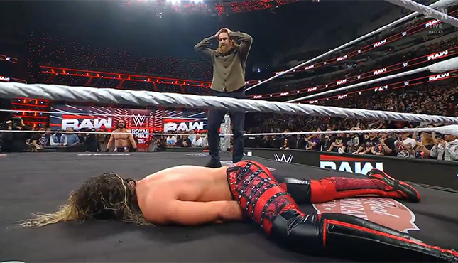 Sami Zayn Seth Rollins WWE Raw 1-20-25