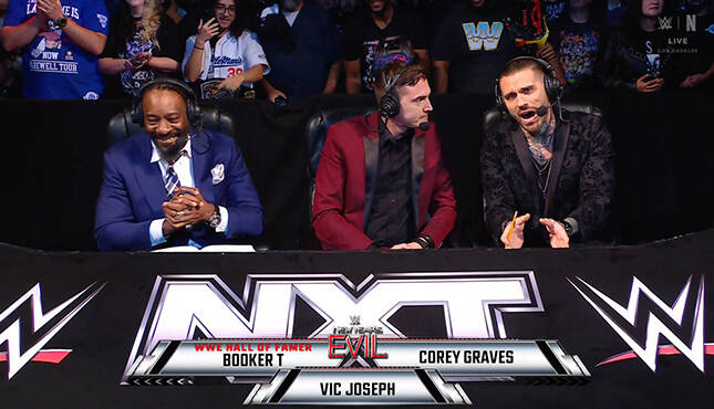 WWE NXT Booker T Vic Joseph Corey Graves 1-7-25