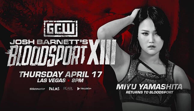 Miya Yamashita Josh Barnett's Bloodsport XIII