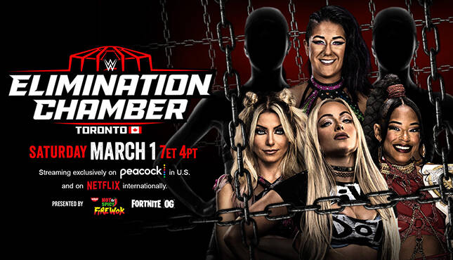 WWE Elimination Chamber Women 2-10-25