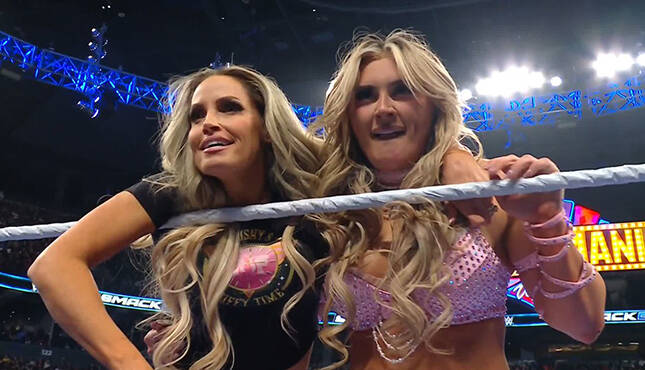 WWE Smackdown Trish Stratus Tiffany Stratton 2-28-25