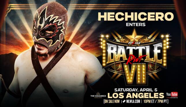 CMLL Hechicero MLW Battle Riot