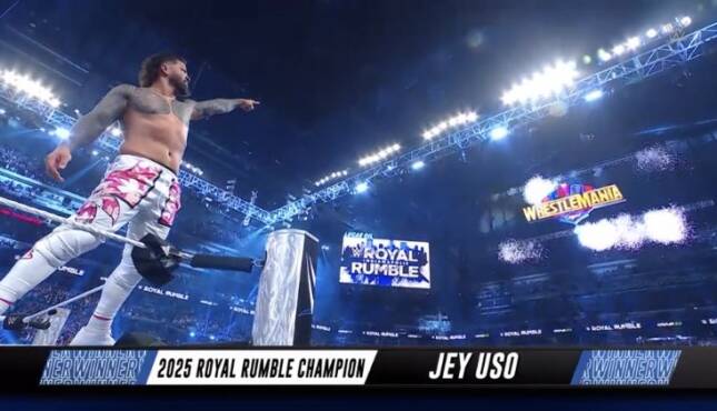 Jey Uso WWE Royal Rumble 2025