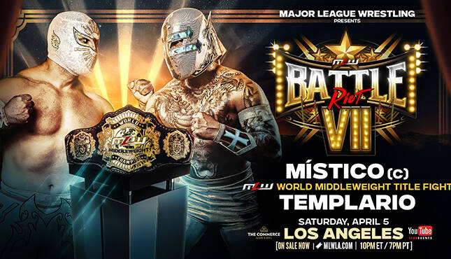 MLW Battle Riot VII Mistico Templario