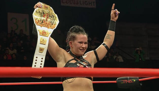 Masha Slamovich TNA Sacrifice 2025 Knockouts Ringside Photo Op