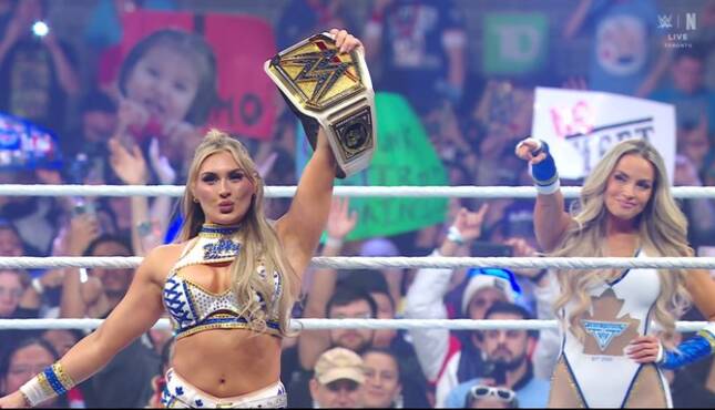 Trish Stratus Tiffany Stratton WWE Elimination Chamber