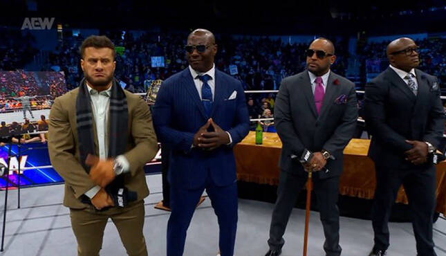 AEW Dynamite MJF Hurt Syndicate 4-9-25