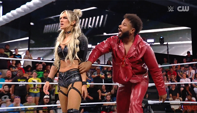 Ashante The Adonis Karmen Petrovic WWE NXT 4-29-25 exit