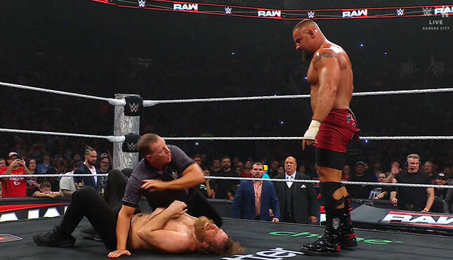 WWE Raw Bron Breakker Sami Zayn 4-28-25