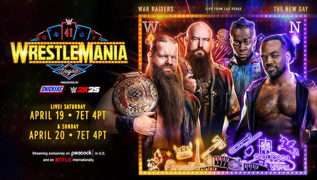 WrestleMania 41 The New Day vs The War Raiders
