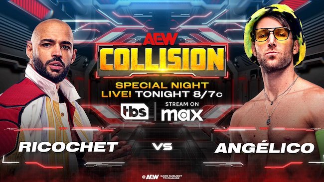 Ricochet vs. Angelo, More Added to Tonight's AEW Collision
