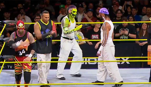 TNA Against All Odds Hardys Leon Slater Cody Deaner