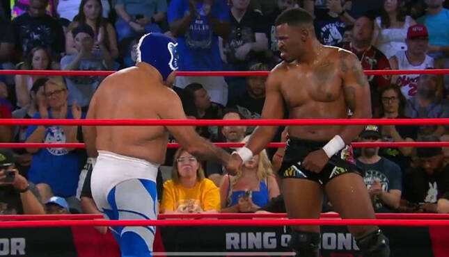 ROH Supercard of Honor 2025 Lee Moriarty Blue Panther