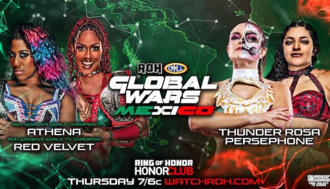 ROH x CMLL Global Wars Athena Red Velvet