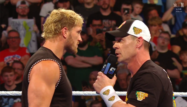 John Cena Logan Paul WWE Smackdown 8-22-25