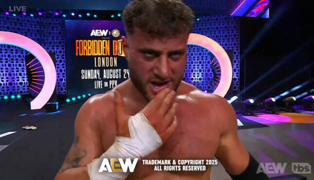 MJF AEW Dynamite 8-6-25 Mark Briscoe, Brodie Lee Jr.