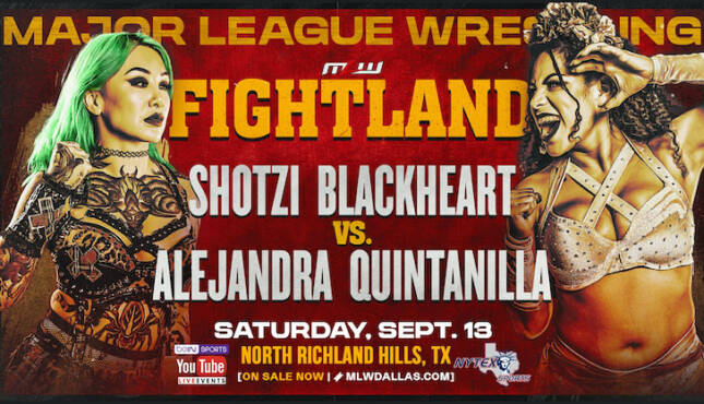 MLW Fightland Shotzi Blackheart vs Alejandra Quintanilla