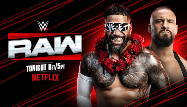 WWE RAW Jey Uso Bron Breakker 8-18-25
