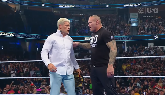 Cody Rhodes Randy Orton WWE Smackdown 9-26-27