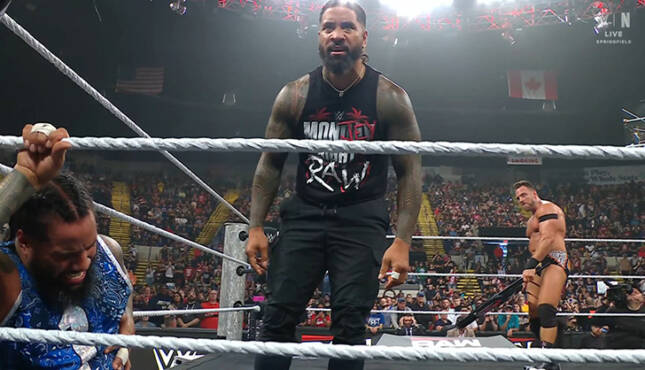 WWE Raw Jey Uso LA Knight 9-15-25
