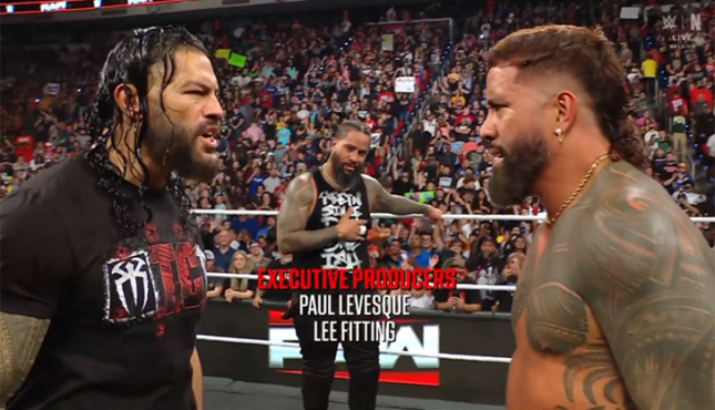 WWE Raw Roman Reigns Jey Jimmy Usos 9-29-25