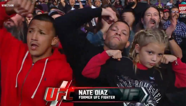 Nate Diaz WWE Raw 10-20-25