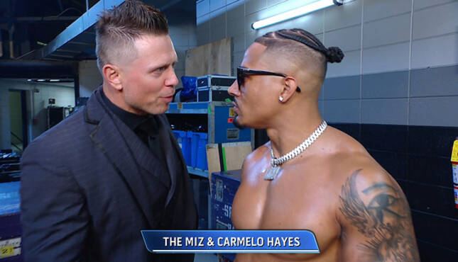 The Miz Carmelo Hayes WWE Smackdown 10-3-25
