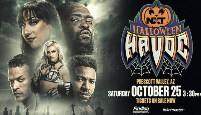 WWE NXT Halloween Havoc 2025 betting odds poster