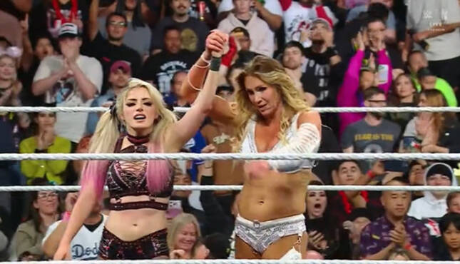 WWE Raw Alexa Bliss Charlotte Flair 10-27-25