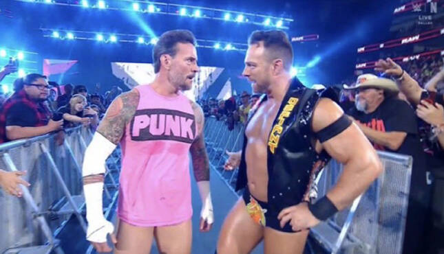 WWE Raw LA Knight CM Punk 10-6-25