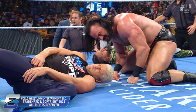 WWE Smackdown Drew McIntyre Cody Rhodes Jey Uso 10-24-25