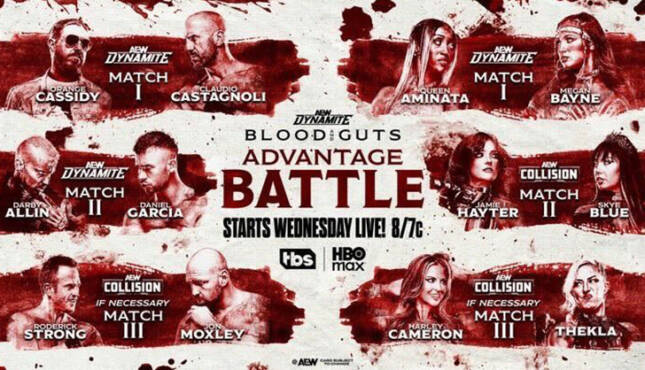 AEW Dynamite Collision Blood Guts Advantage