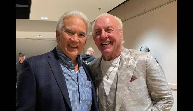 Ricky Steamboat and Ric Flair, Mercedes Mone and Ricochet